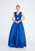 Sleeveless Maxi Polyester Column Regular Wedding Guest Dress frc8981 - Wedding Guest Dress - Istanbul Fashion Center