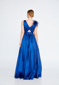 Sleeveless Maxi Polyester Column Regular Wedding Guest Dress frc8981 - Wedding Guest Dress - Istanbul Fashion Center