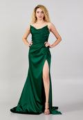 Strapless Maxi Satin Mermaid Regular Wedding Guest Dress aln1424 - Wedding Guest Dress - Istanbul Fashion Center