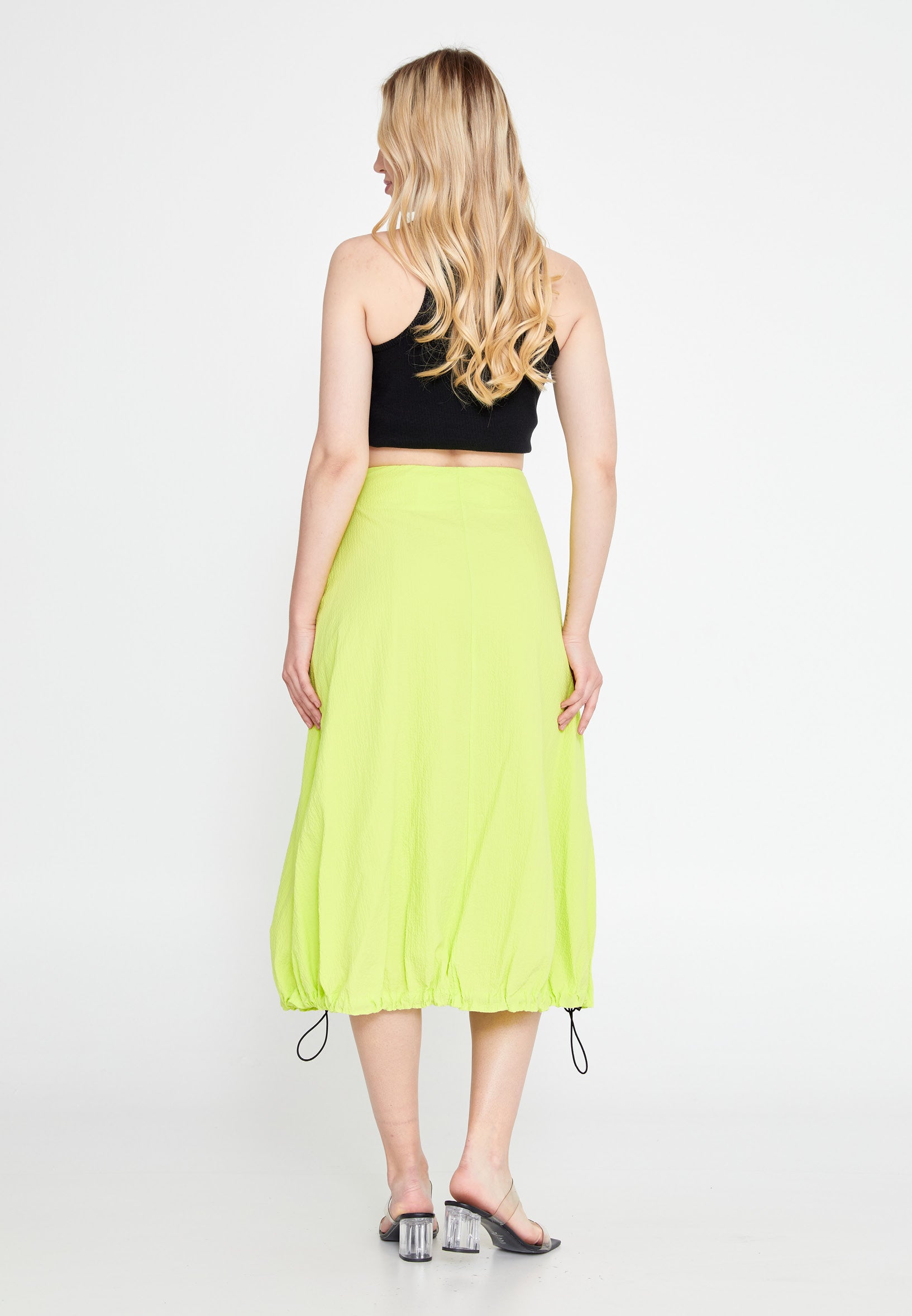 Midi Solid Color Regular Skirt ber23y3120 - Skirt - Istanbul Fashion Center