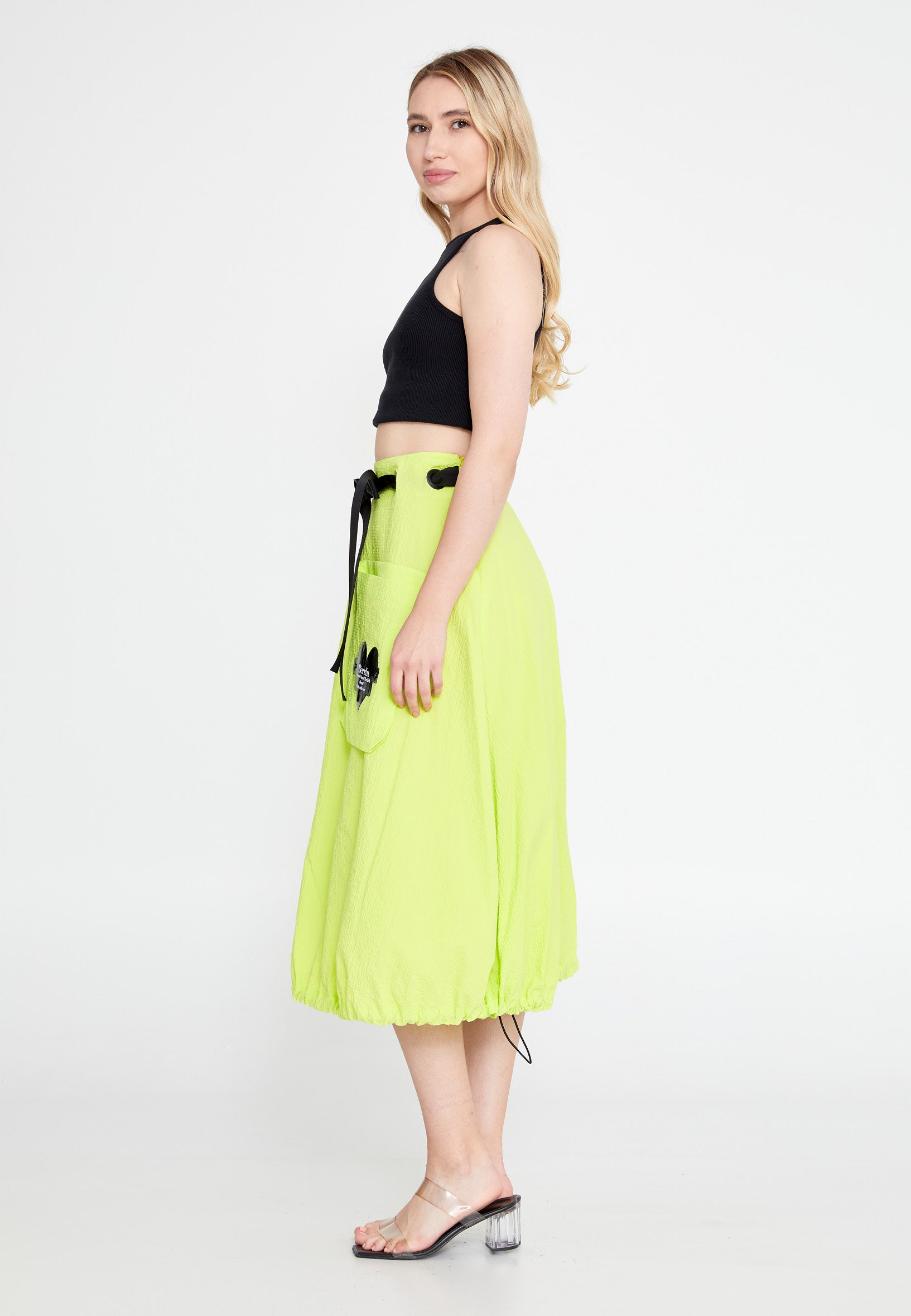 Midi Solid Color Regular Skirt ber23y3120 - Skirt - Istanbul Fashion Center