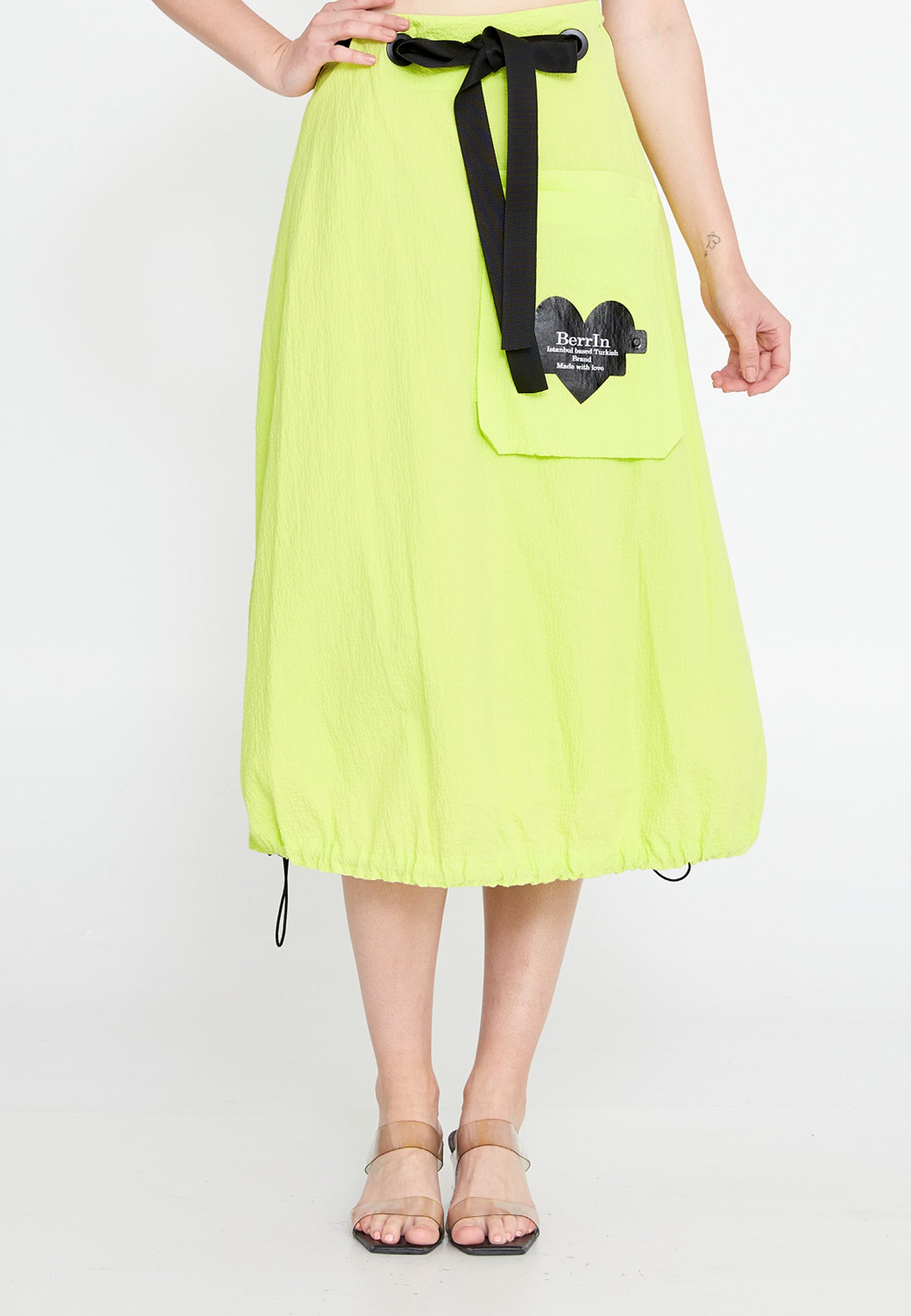 Midi Solid Color Regular Skirt ber23y3120 - Skirt - Istanbul Fashion Center