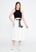 Midi Solid Color Regular Skirt ber23y3120 - Skirt - Istanbul Fashion Center