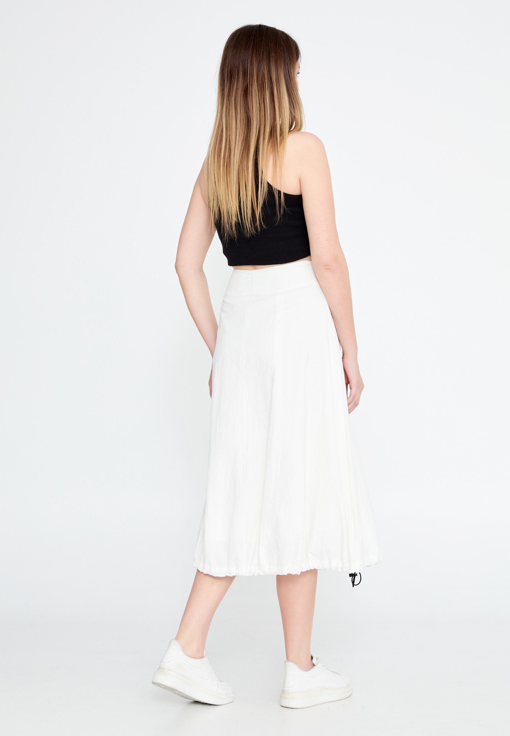 Midi Solid Color Regular Skirt ber23y3120 - Skirt - Istanbul Fashion Center