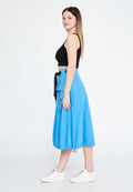 Midi Solid Color Regular Skirt ber23y3120 - Skirt - Istanbul Fashion Center