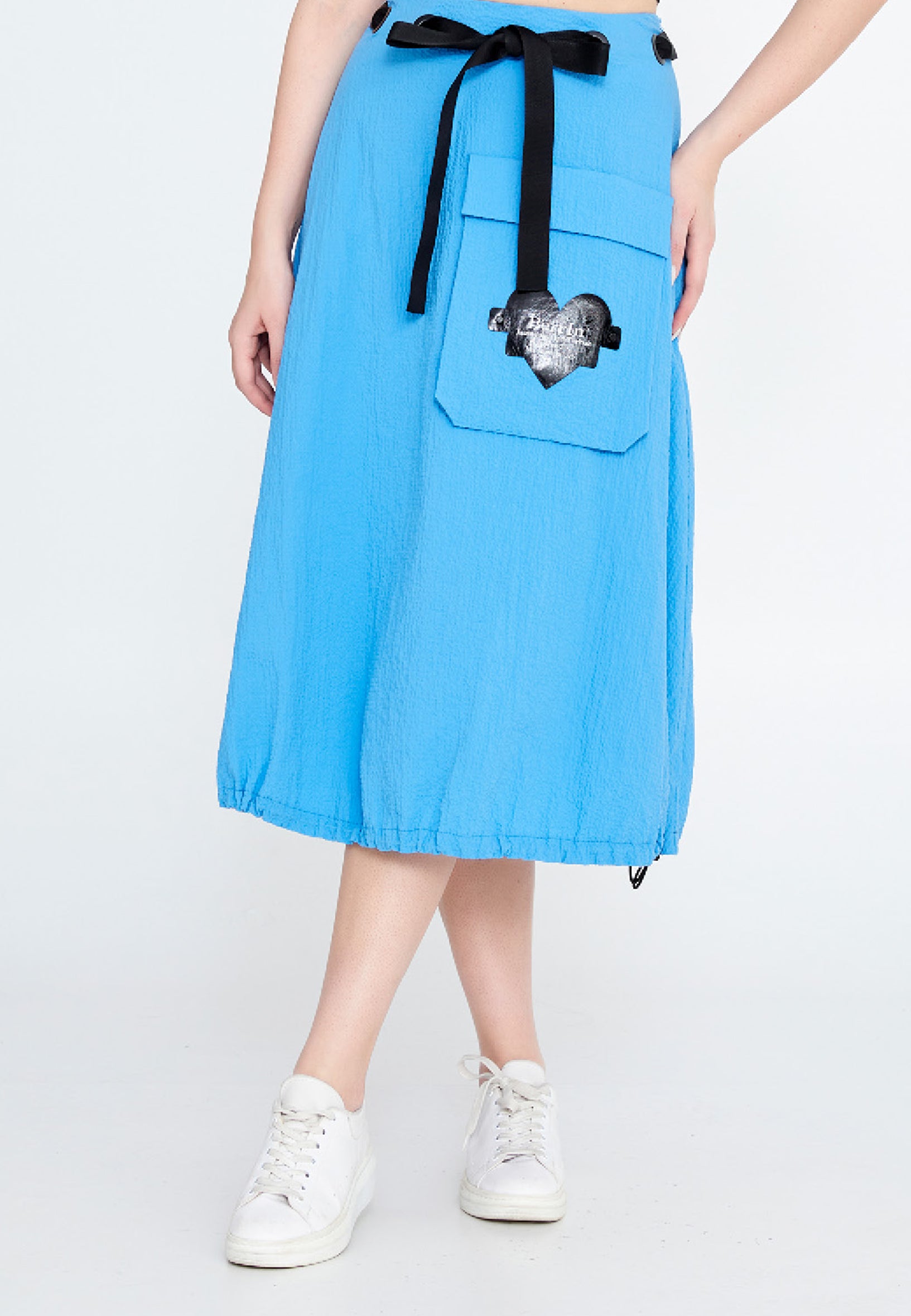 Midi Solid Color Regular Skirt ber23y3120 - Skirt - Istanbul Fashion Center