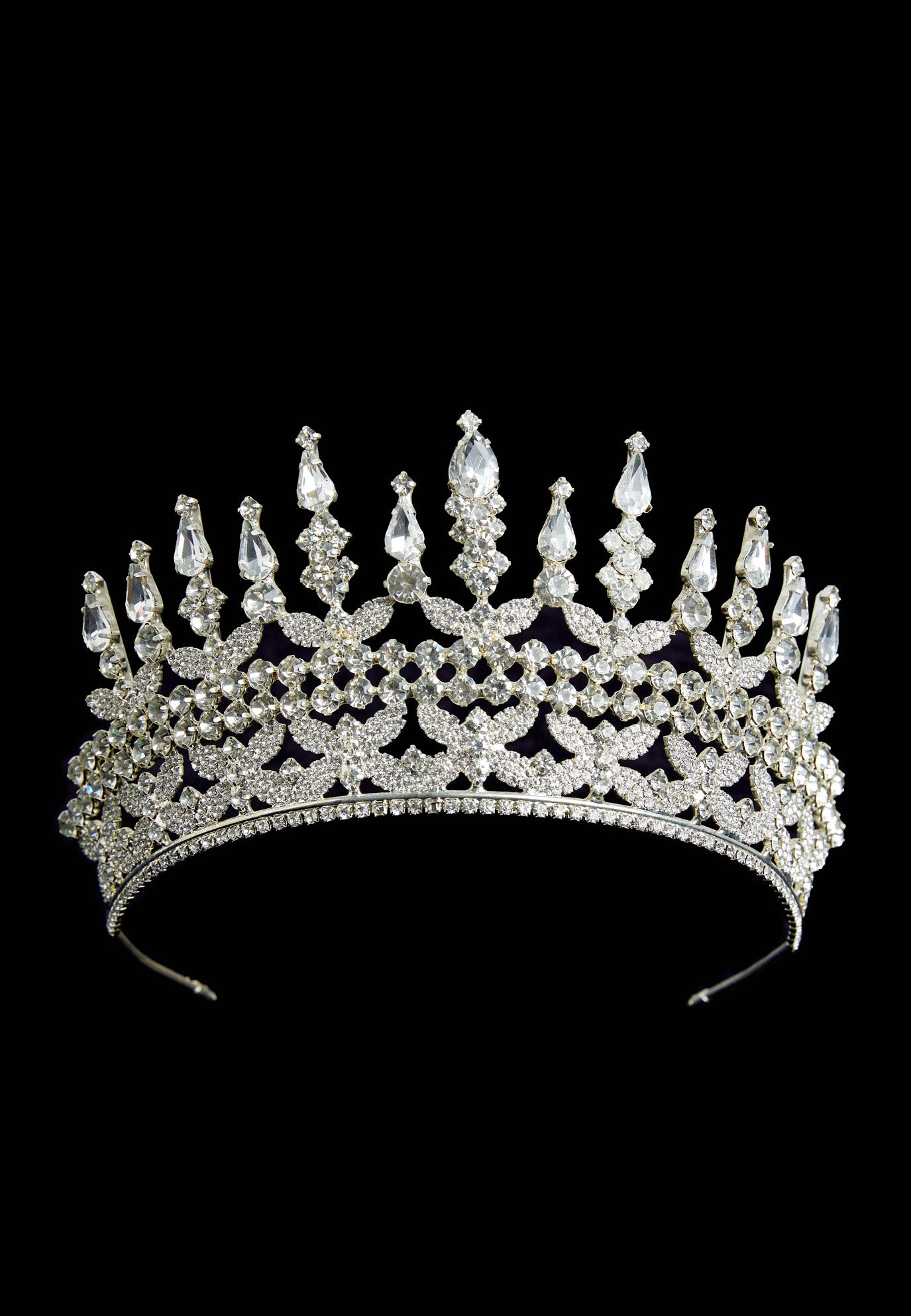 Crystal Bride Crown abbt010-2 - Bridal Accessories - Istanbul Fashion Center