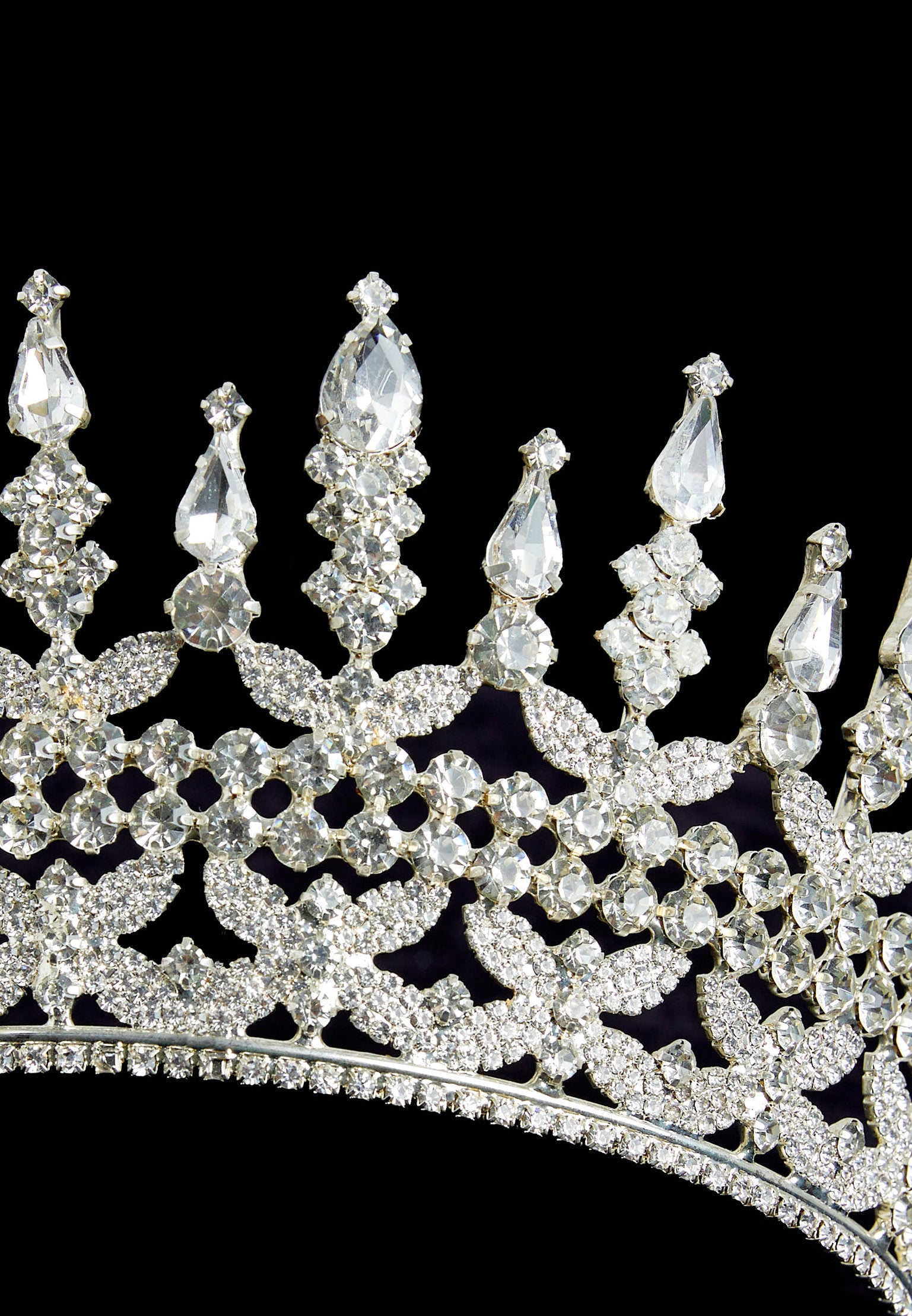 Crystal Bride Crown abbt010-2 - Bridal Accessories - Istanbul Fashion Center