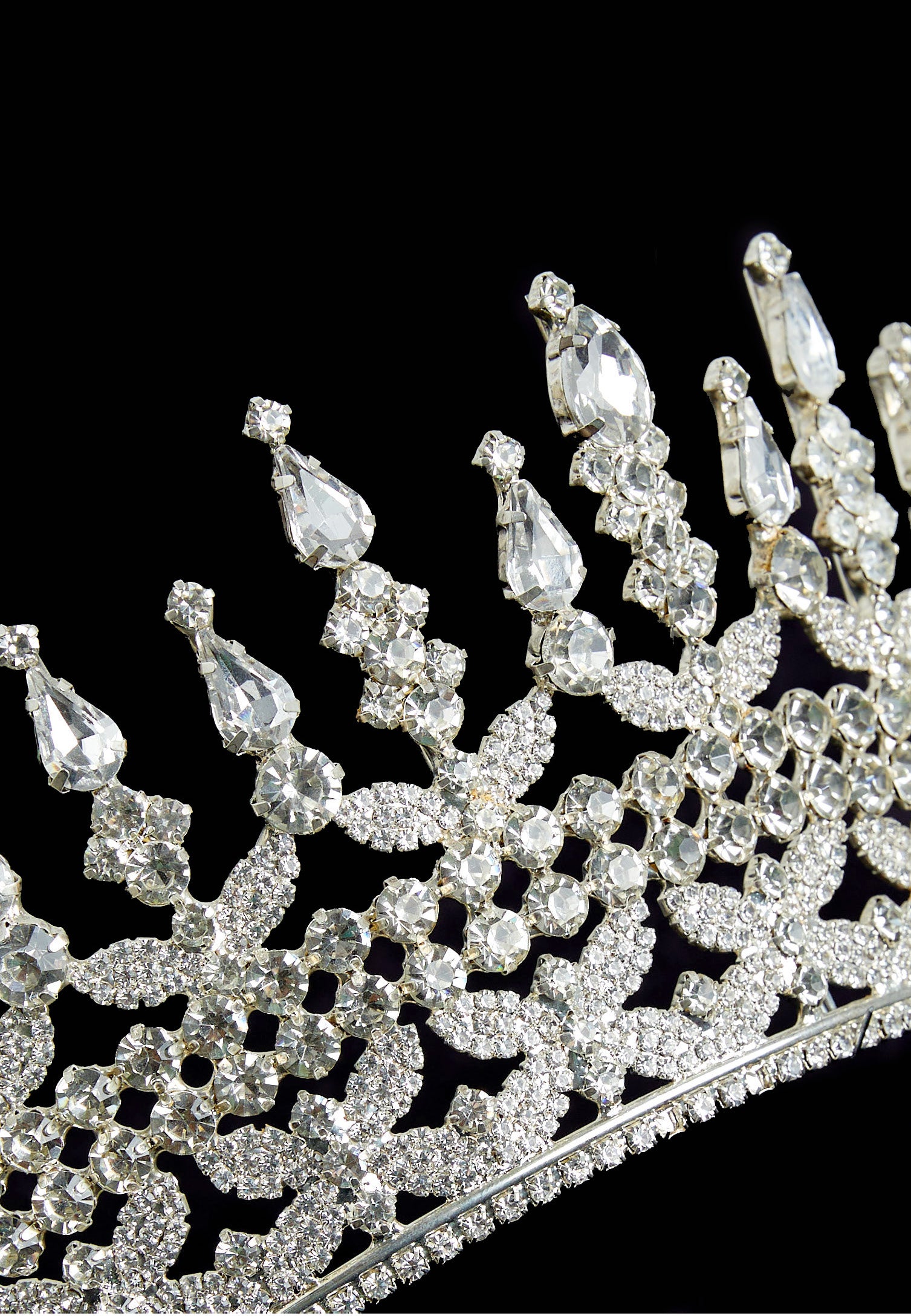 Crystal Bride Crown abbt010-2 - Bridal Accessories - Istanbul Fashion Center