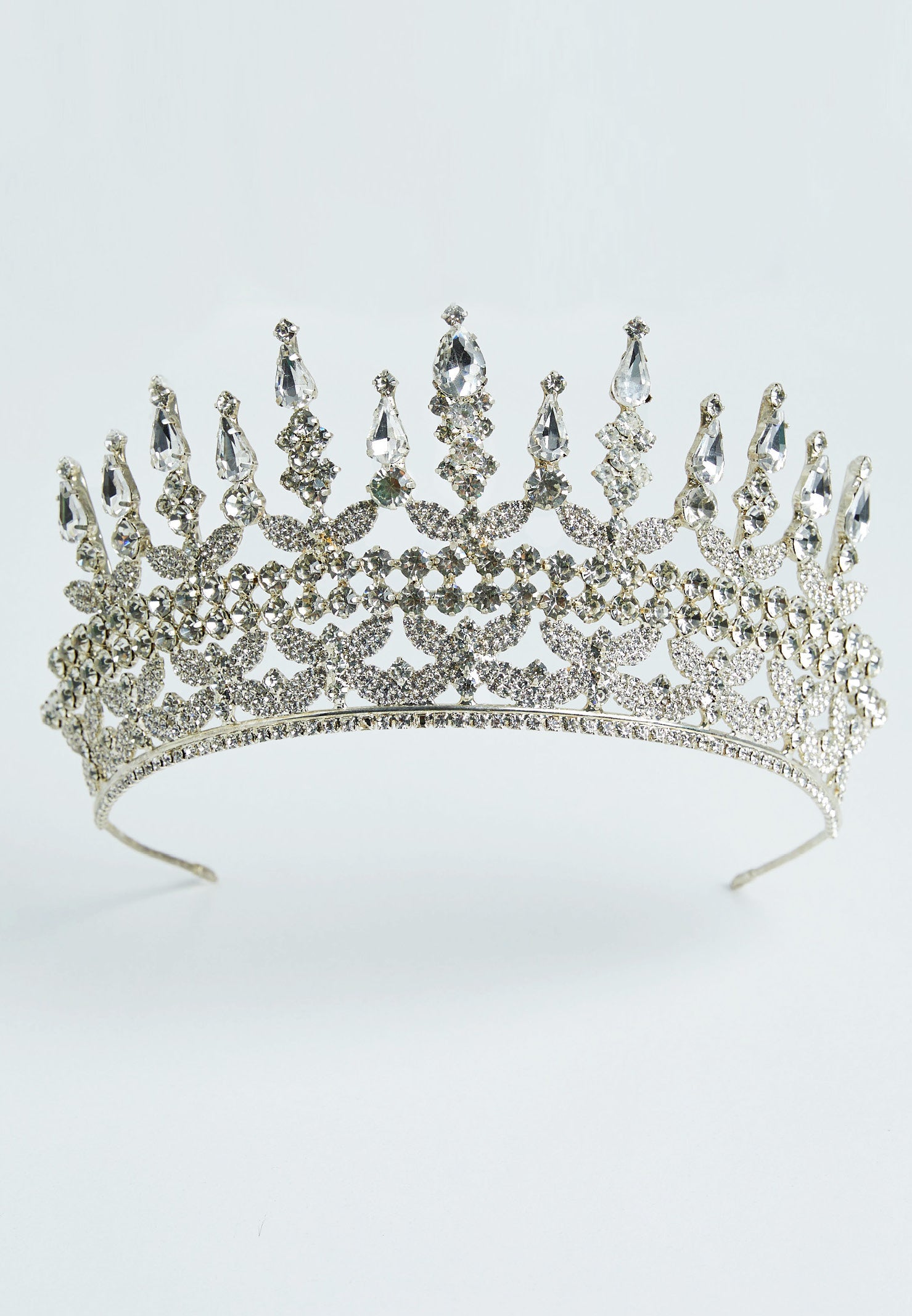 Crystal Bride Crown abbt010-2 - Bridal Accessories - Istanbul Fashion Center