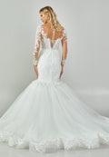 Long Sleeve Maxi Tulle Regular Wedding Dress abb23043 - Wedding Dress - Istanbul Fashion Center
