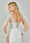 Long Sleeve Maxi Tulle Regular Wedding Dress abb23043 - Wedding Dress - Istanbul Fashion Center