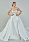 Strapless Maxi Sequin Regular Wedding Dress abb23047 - Wedding Dress - Istanbul Fashion Center
