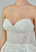 Strapless Maxi Sequin Regular Wedding Dress abb23047 - Wedding Dress - Istanbul Fashion Center