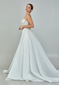 Strapless Maxi Sequin Regular Wedding Dress abb23047 - Wedding Dress - Istanbul Fashion Center