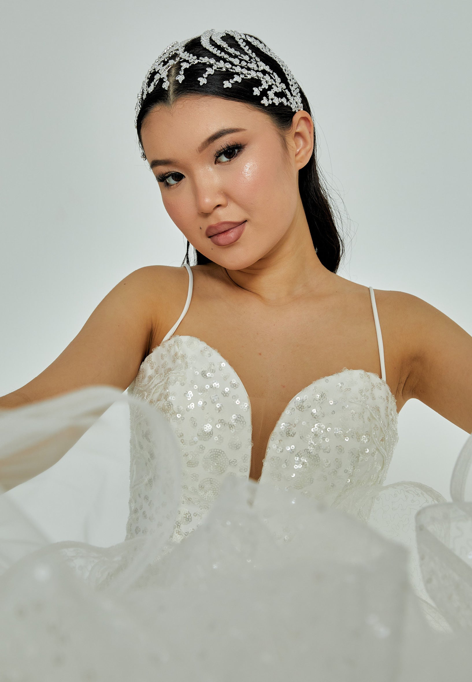 Crystal Bride Crown abas2020237 - Bridal Accessories - Istanbul Fashion Center