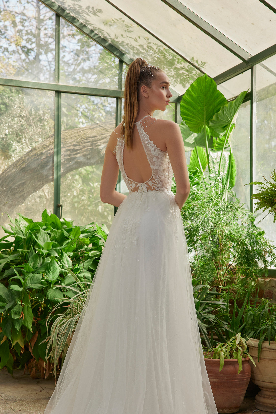 Sleeveless Maxi Tulle Regular Wedding Dress asd3002