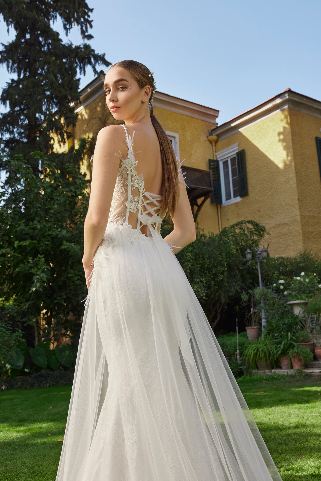 Sleeveless Maxi Tulle Regular Wedding Dress asd3028