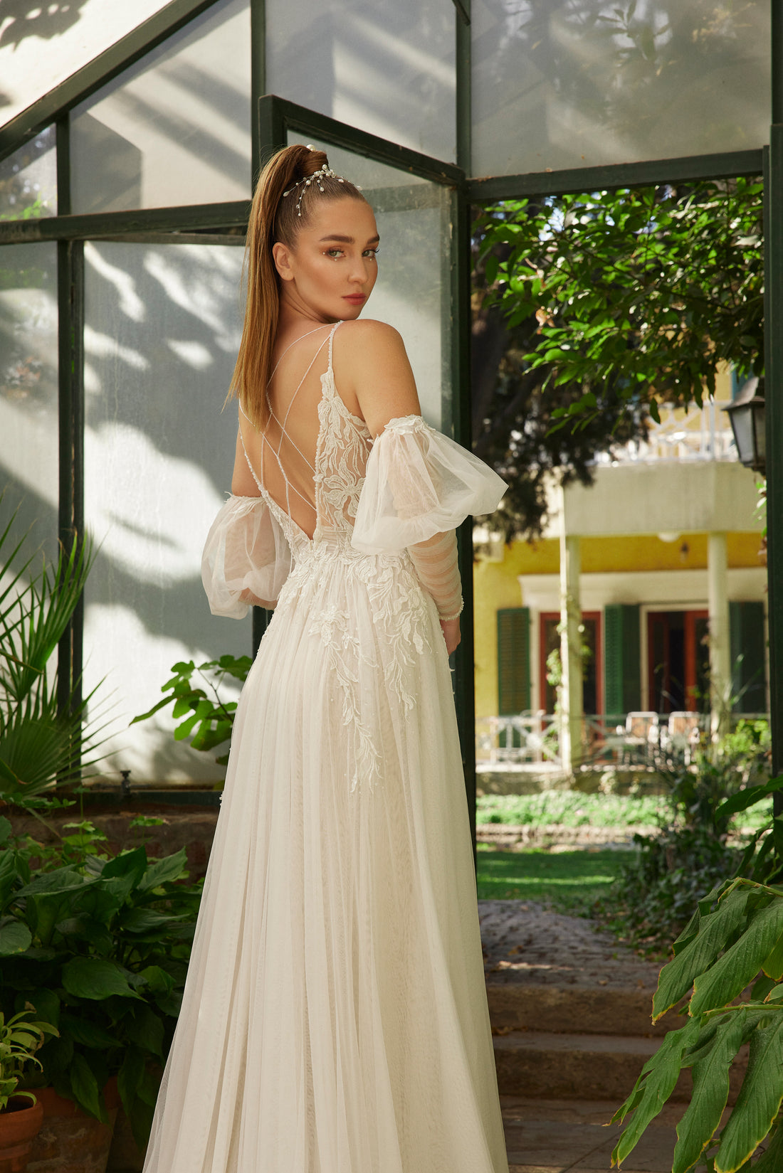 Off Shoulder Maxi Tulle Regular Wedding Dress asd3031