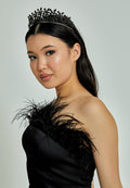 Crystal Bride Crown abas100-1 - Bridal Accessories - Istanbul Fashion Center