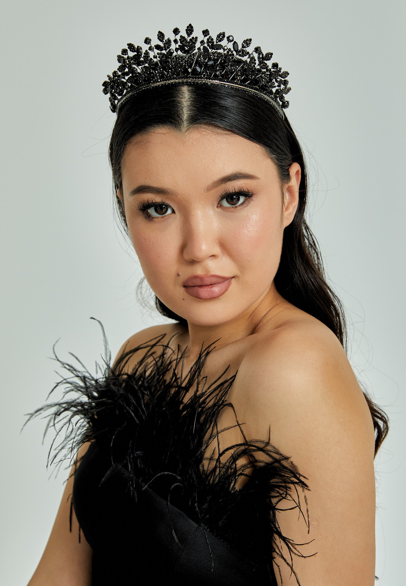 Crystal Bride Crown abas100-1 - Bridal Accessories - Istanbul Fashion Center