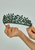 Crystal Bride Crown abas100-1 - Bridal Accessories - Istanbul Fashion Center
