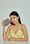 Women's Clutch Solid Color Crystal Stone Handbag abac025 - Bag - Istanbul Fashion Center