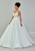 Sleeveless Maxi Tulle Regular Wedding Dress abb23065 - Wedding Dress - Istanbul Fashion Center