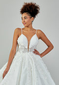 Sleeveless Maxi Tulle Regular Wedding Dress abb23065 - Wedding Dress - Istanbul Fashion Center