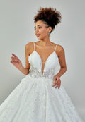 Sleeveless Maxi Tulle Regular Wedding Dress abb23065 - Wedding Dress - Istanbul Fashion Center