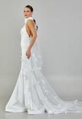 Sleeveless Maxi Satin Regular Wedding Dress sodmodel-3 - Wedding Dress - Istanbul Fashion Center