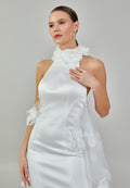 Sleeveless Maxi Satin Regular Wedding Dress sodmodel-3 - Wedding Dress - Istanbul Fashion Center