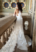 Sleeveless Maxi Satin Regular Wedding Dress sodmodel-3 - Wedding Dress - Istanbul Fashion Center