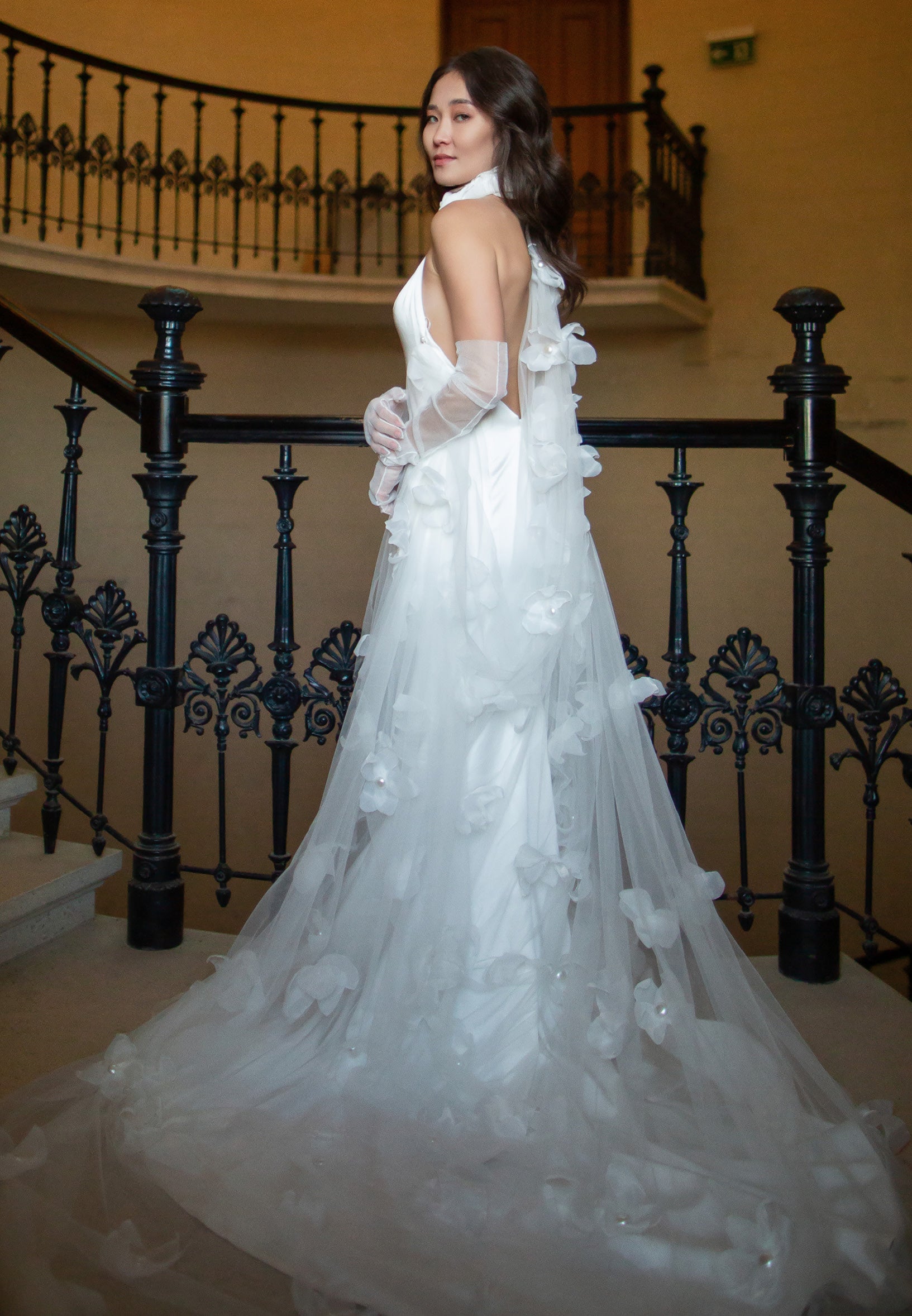 Sleeveless Maxi Satin Regular Wedding Dress sodmodel-3 - Wedding Dress - Istanbul Fashion Center