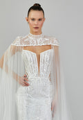 Sleeveless Maxi Sequin Regular Wedding Dress abbab218u - Wedding Dress - Istanbul Fashion Center