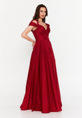 Sleeveless Maxi Polyester A - Line Regular Prom Dress aln1845 - Prom Dress - Istanbul Fashion Center