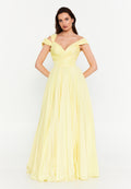 Sleeveless Maxi Polyester A - Line Regular Prom Dress aln1845 - Prom Dress - Istanbul Fashion Center
