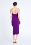 One Shoulder Midi Viscose Column Regular Evening Dress aln1812 - Evening Dress - Istanbul Fashion Center