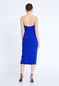 One Shoulder Midi Viscose Column Regular Evening Dress aln1812 - Evening Dress - Istanbul Fashion Center