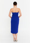 Strapless Mini Viscose Column Regular Evening Dress aln1811 - Evening Dress - Istanbul Fashion Center