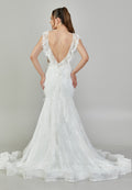 Sleeveless Maxi Lace Regular Wedding Dress asd4015 - Wedding Dress - Istanbul Fashion Center