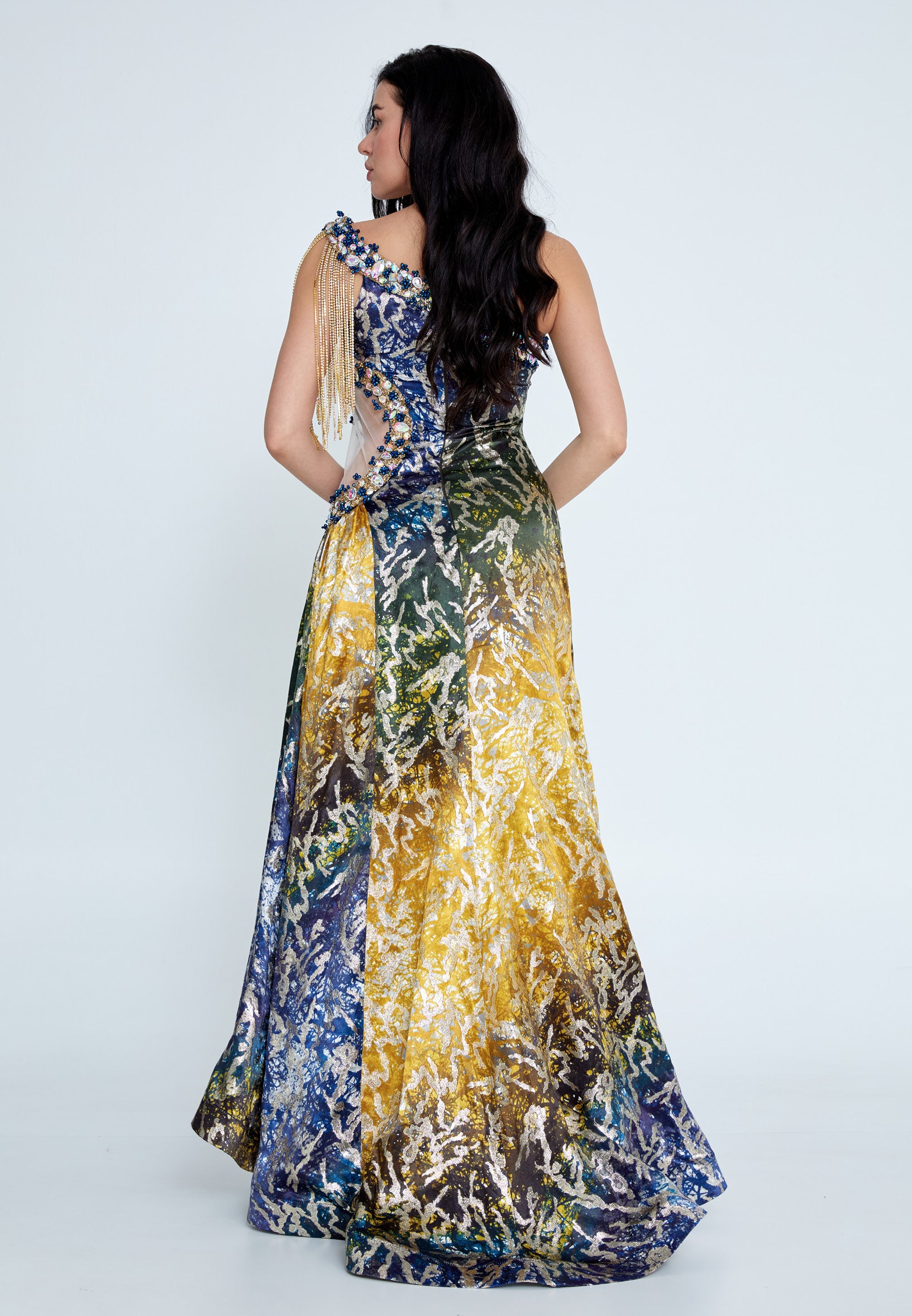 One Shoulder Maxi Satin A - Line Regular Prom Dress mtn88184 One Shoulder Maxi Satin A - Line Regular Prom Dress mtn88184