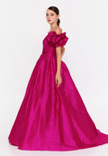 Off Shoulder Maxi Polyester A - Line Regular Prom Dress ivo24554 - Prom Dress - Istanbul Fashion Center