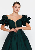 Off Shoulder Maxi Polyester A - Line Regular Prom Dress ivo24554 - Prom Dress - Istanbul Fashion Center