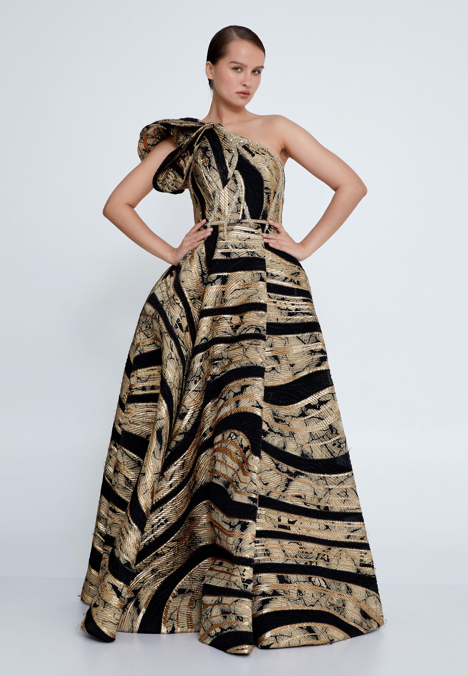 Off Shoulder Maxi Tulle A - Line Regular Prom Dress mtc2618 main image 0