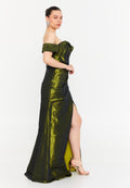 Off Shoulder Maxi Polyester Mermaid Regular Prom Dress ely2068 - Prom Dress - Istanbul Fashion Center