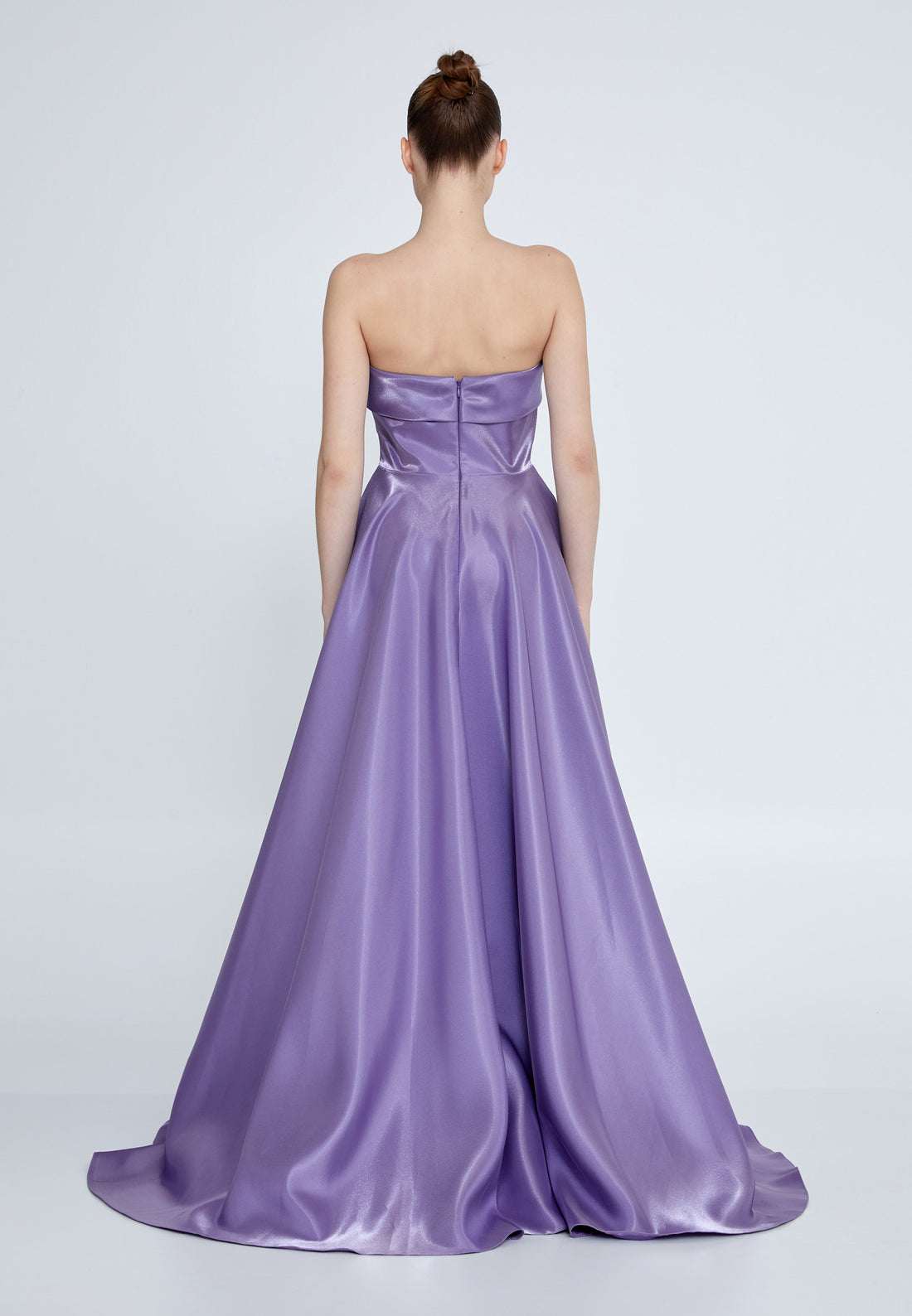 Strapless Maxi Polyester A - Line Regular Prom Dress ins3117 - Prom Dress - Istanbul Fashion Center