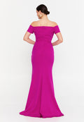 Off Shoulder Maxi Viscose Mermaid Regular Wedding Guest Dress aln1901 - Wedding Guest Dress - Istanbul Fashion Center