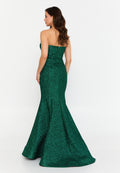 Strapless Maxi Polyester Mermaid Regular Wedding Guest Dress shwsw0033 - Wedding Guest Dress - Istanbul Fashion Center