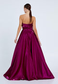 Strapless Maxi Polyester A - Line Regular Prom Dress ins3117 - Prom Dress - Istanbul Fashion Center